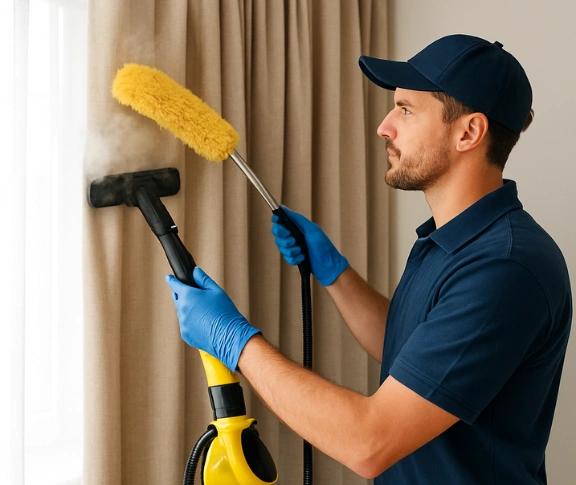 Trusted blind cleaning technician Matty Curtain Cleaning browns-plains QLD